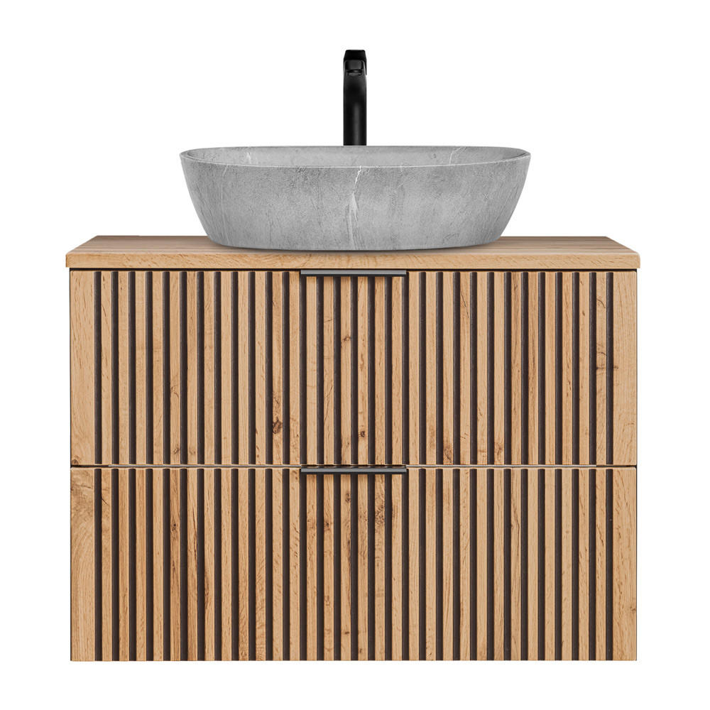 Lomado Waschbeckenschrank Braun 81x73x47 cm