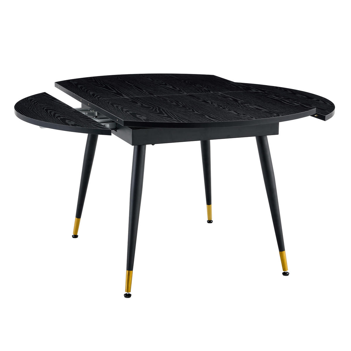 AUSZIEHTISCH Schwarz 135/85/77 cm - Schwarz, Holz (85/135/77cm) - PANGIVO