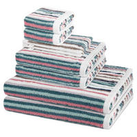 FROTTIERSET Vita 8-teilig - Dunkelgrün, Textil (50/100cm) - Ross