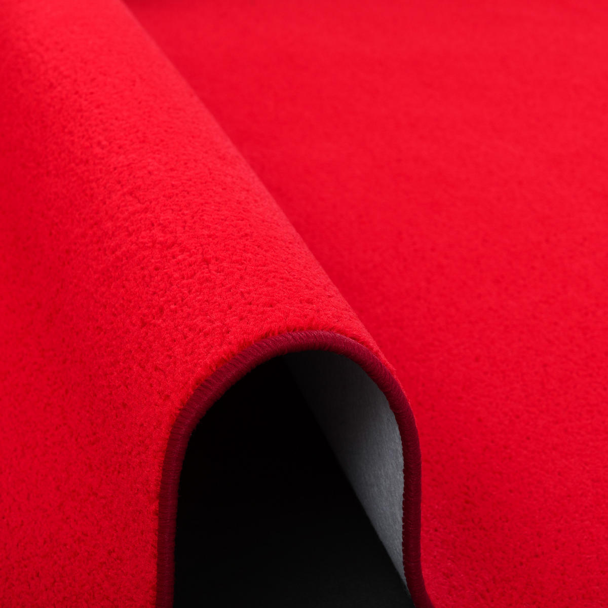 TREND VELOURS LÄUFER TEPPICH JOY - Hellrot, Textil (80/320cm) - Snapstyle