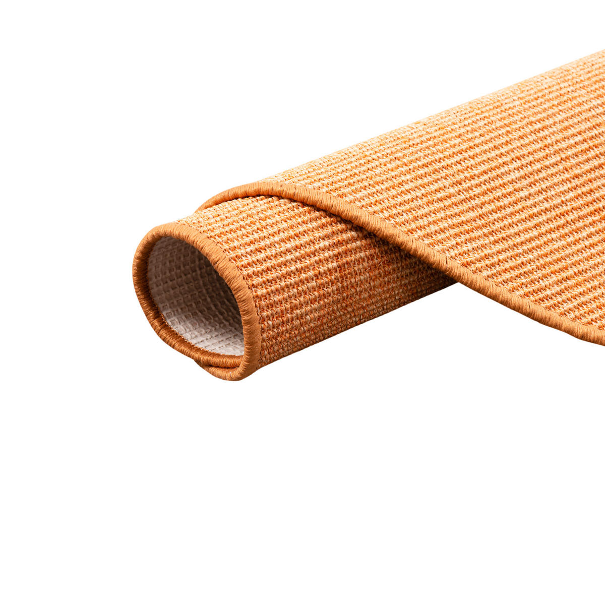 SISAL NATUR TEPPICH RUND - Orange, Textil (100/100cm) - Snapstyle