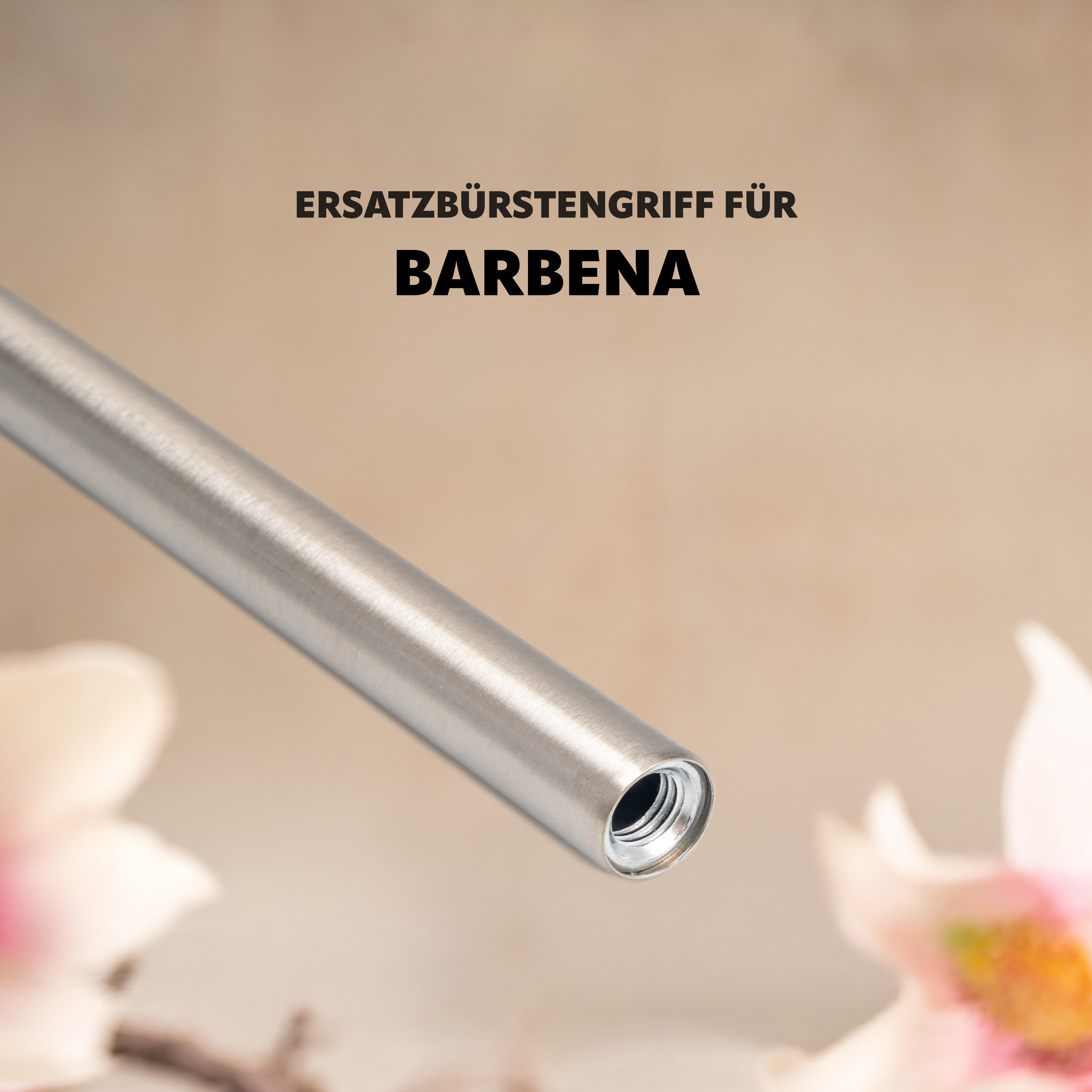 BÜRSTENGRIFF BARBENA, Edelstahl 2 Stück - Edelstahlfarben, Metall (1.5/1.5cm) - bremermann