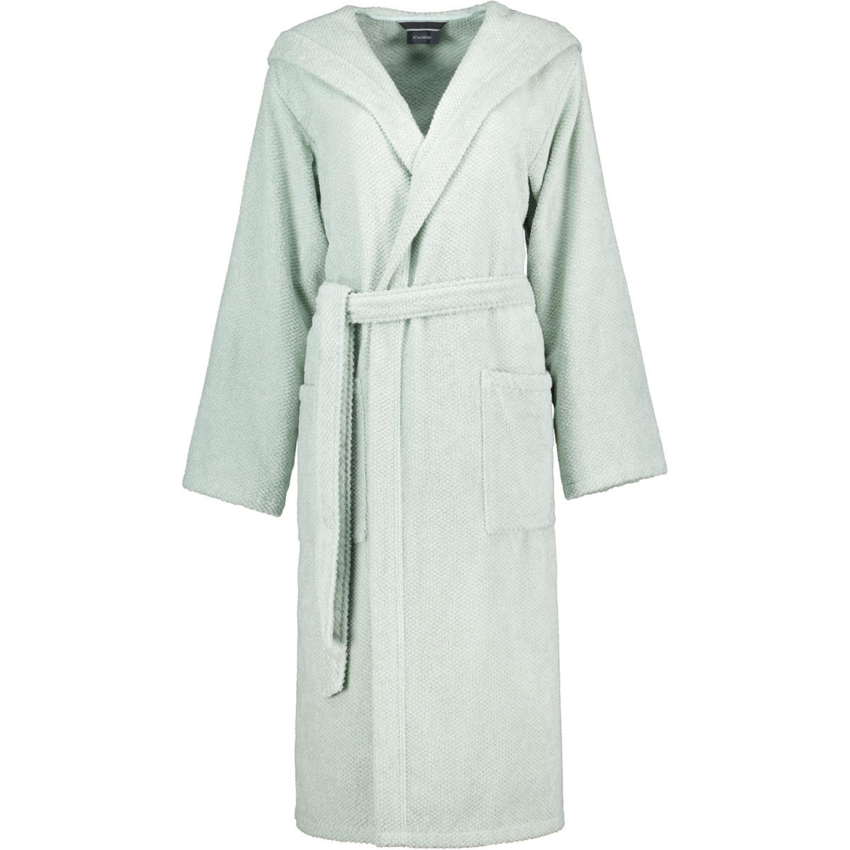 BADEMANTEL DAMEN KAPUZE PURE 5223 EUKALYPTUS - 450 - Grün, Textil (Snull) - Cawoe