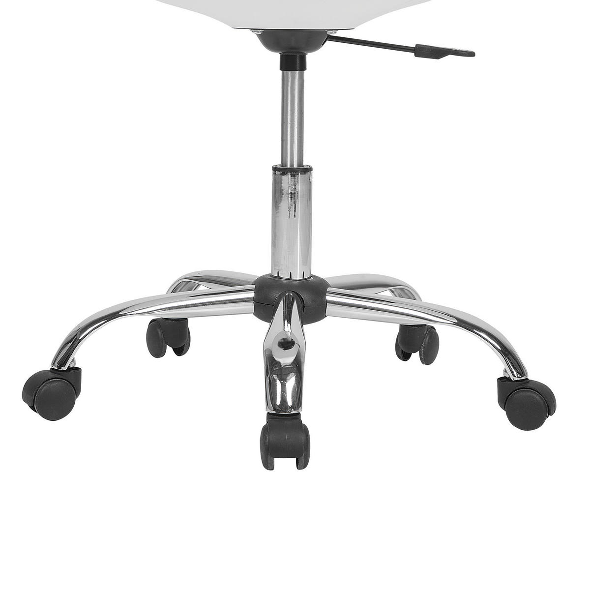 BÜRODREHSTUHL Kunststoff Weiß Dakota - Weiß, Kunststoff/Textil (60/79/60cm) - Beliani