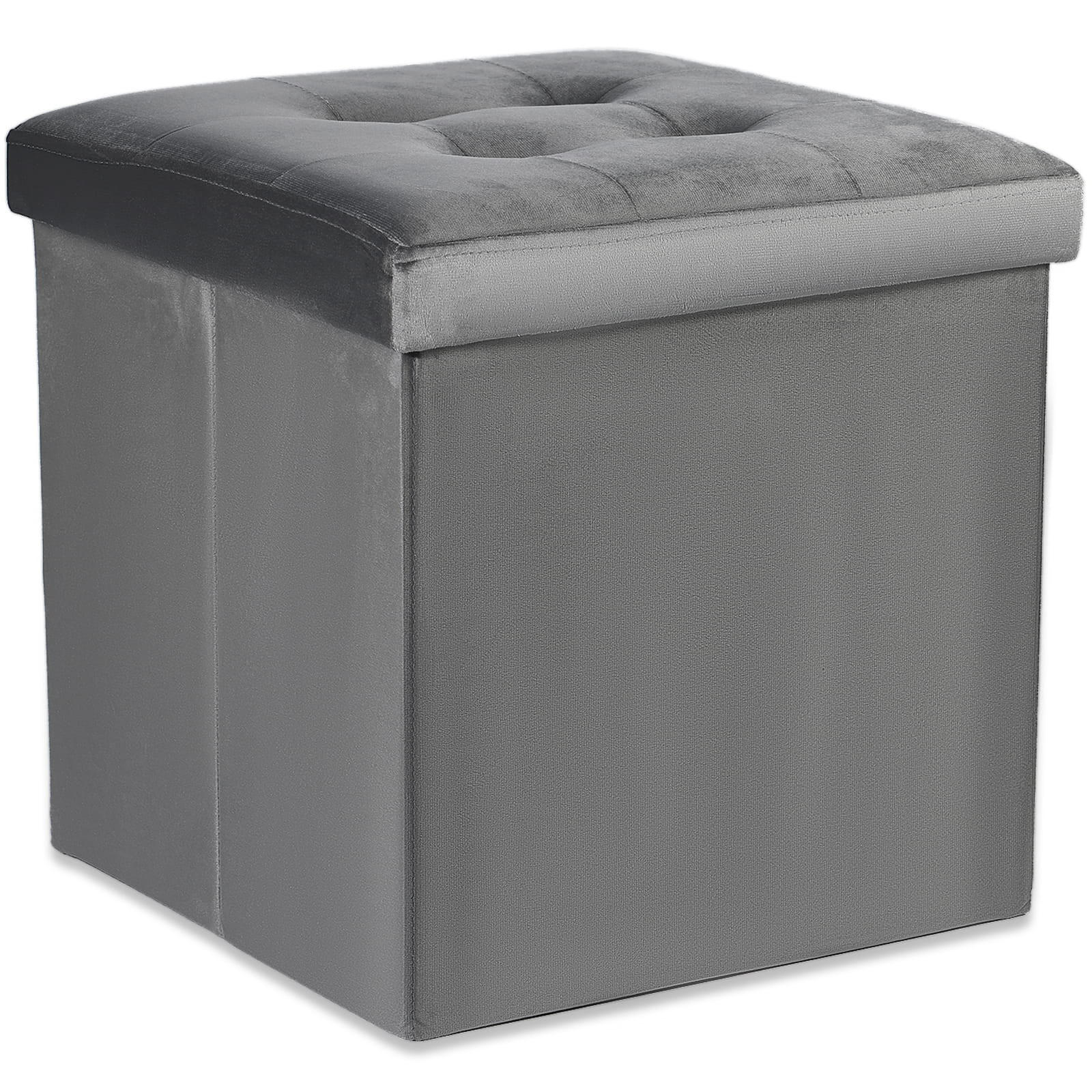 SITZBOX Ravello L mit Knöpfen Samt Grau - Grau, Textil (38/38/38cm) - Komodee