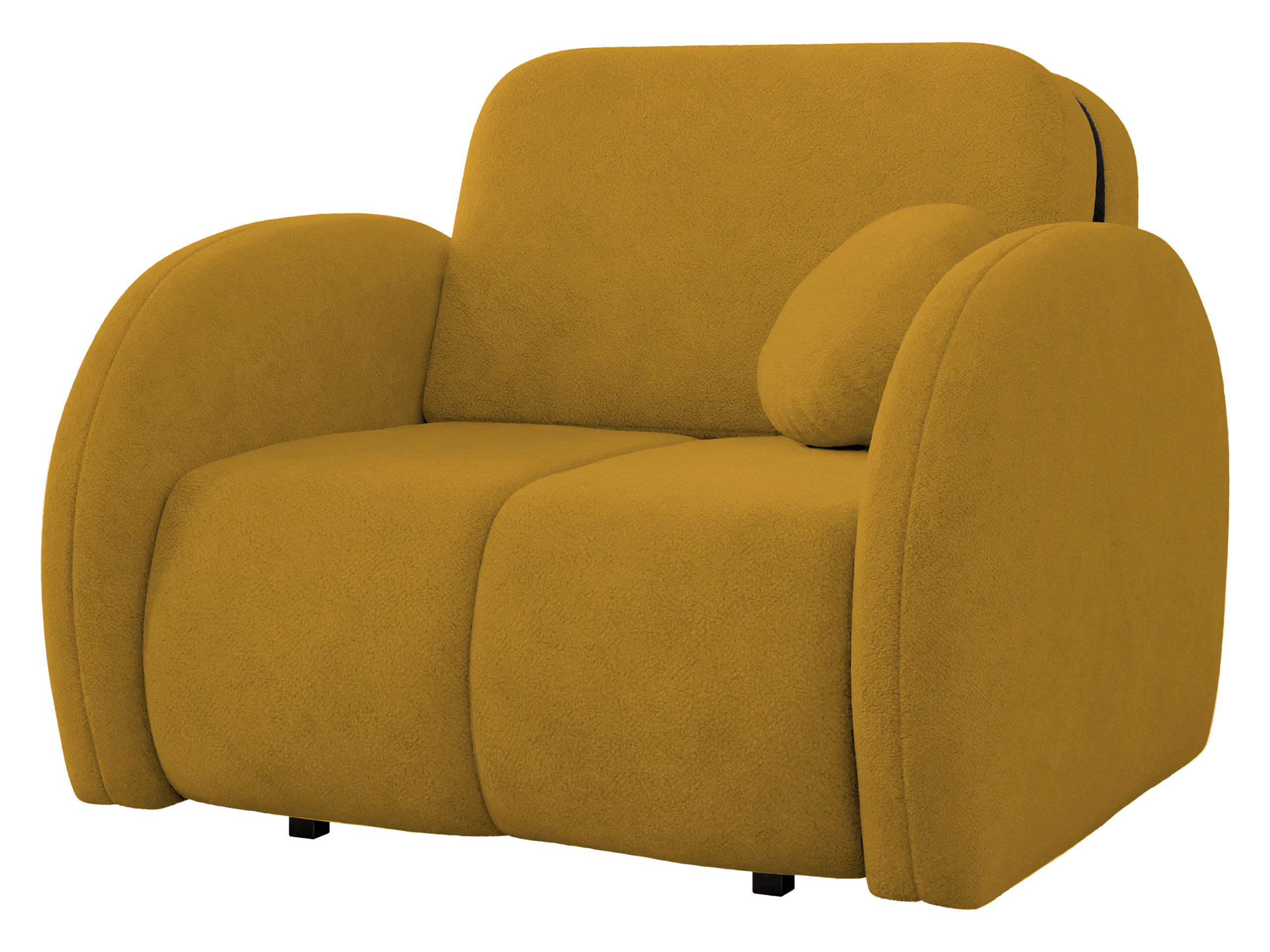 SCHLAFSOFA Viva Comfy I - Gelb/Schwarz, Holz/Textil (102/85/103cm) - MIRJAN24
