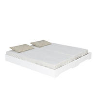 STAPELBETT BINGO 90x200 + 2 Lattenroste / Weiß - Weiß, Holz (90/200cm) - Weber Industries