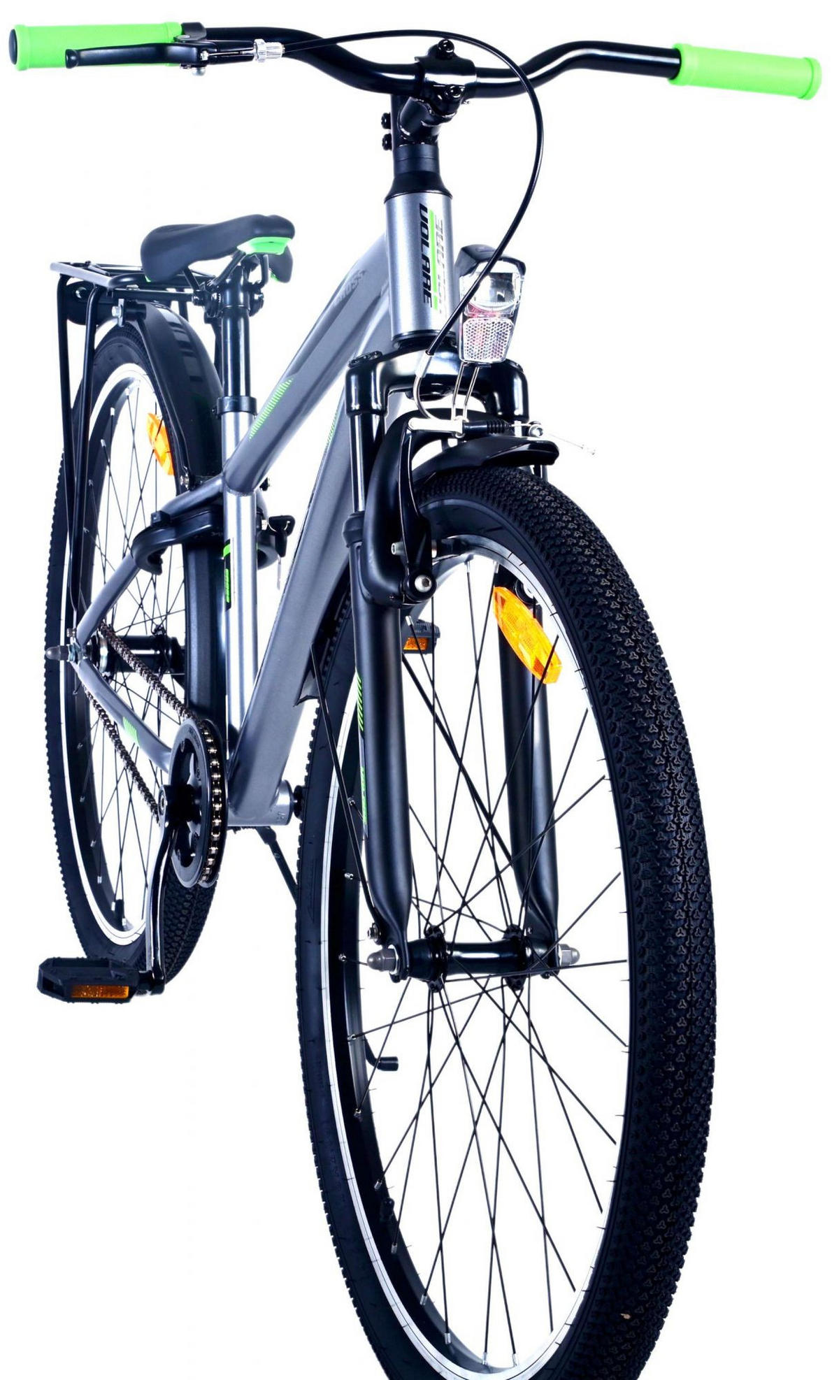 KINDERFAHRRAD Cross - Jungen - Rücktritt + Handbremse - 26 Zoll - Grau - Silberfarben, Metall (77cm) - TPFSports