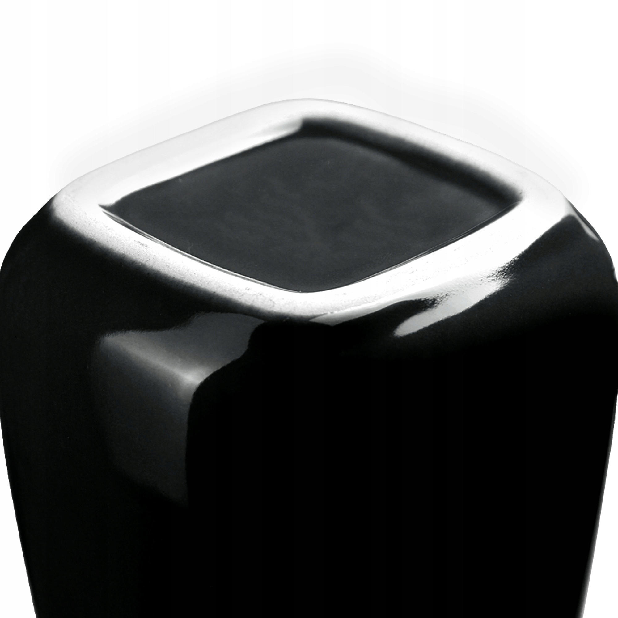 BADEZIMMERBECHER schwarz - Schwarz, Keramik (8/11cm) - KADAX