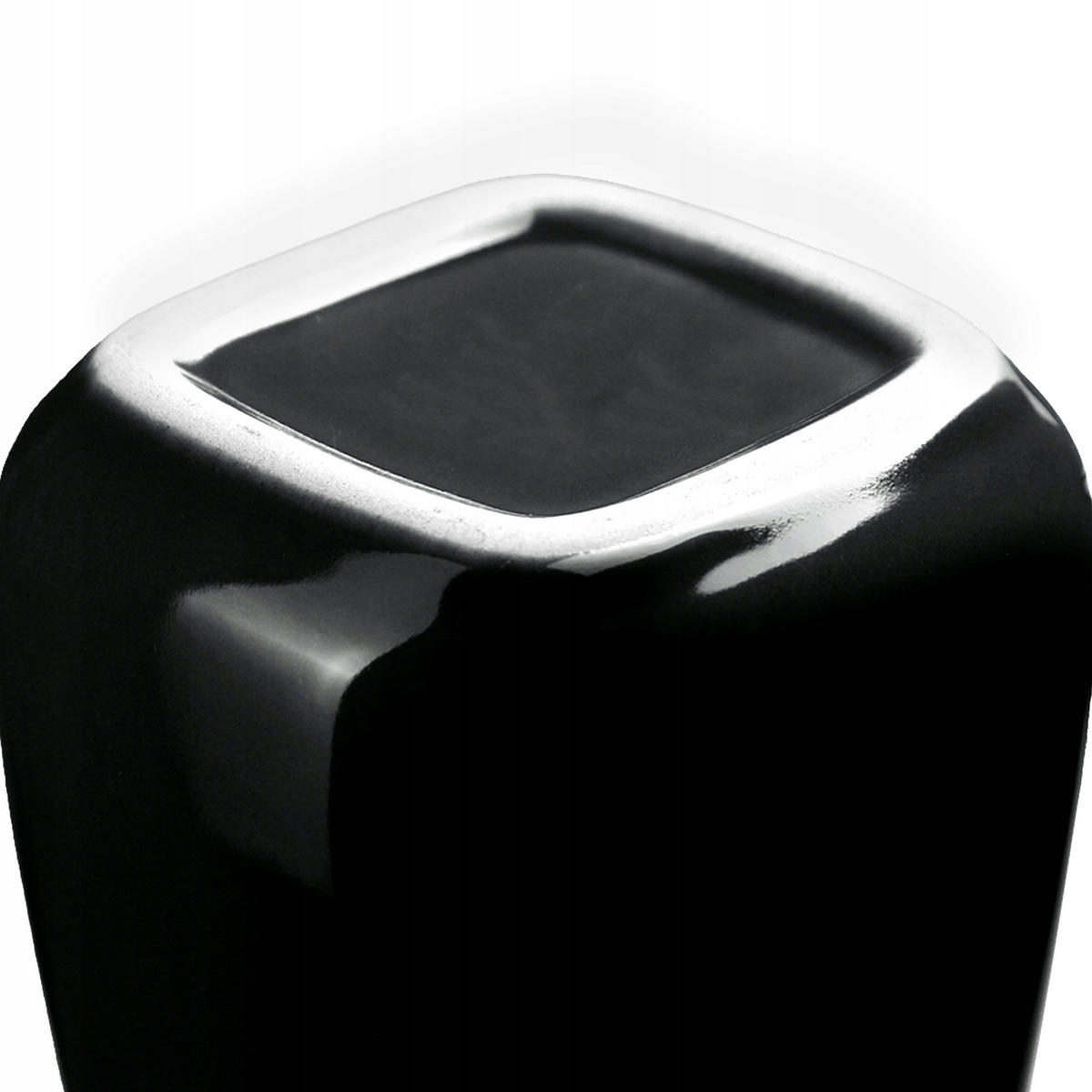 BADEZIMMERBECHER schwarz - Schwarz, Keramik (8/11cm) - KADAX