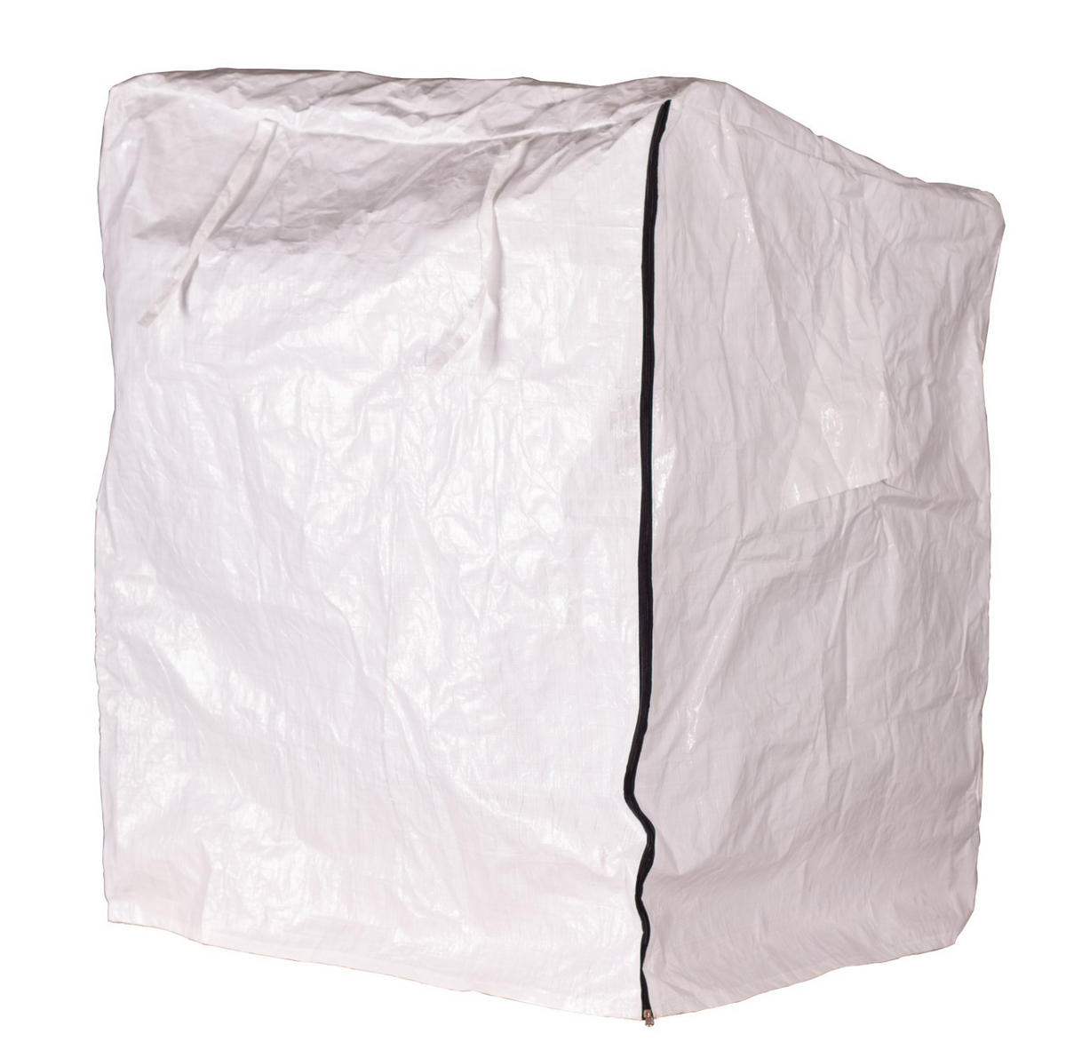 HUNDESTRANDKORB - gestreift/rot - PE beige - inkl. Schutzhülle - Rot, Holz/Textil (80/95/65cm) - bene living