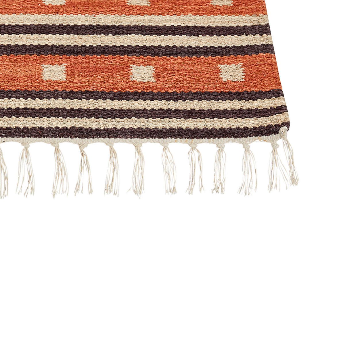 KELIM-TEPPICH Gavar 300/200 cm - Orange, Textil (200/300cm) - Beliani