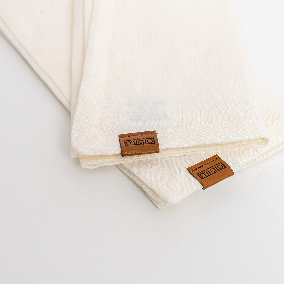 STOFFSERVIETTEN aus Leinen 6er-Set - Creme, Textil (45/23cm) - Miqio Design