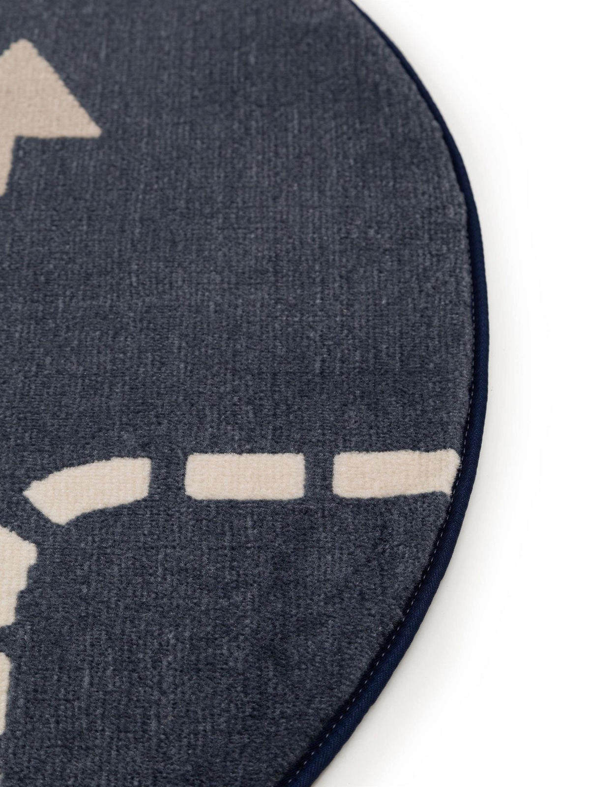 KINDERTEPPICH Juno Blau ø 120 cm rund - Blau, Kunststoff (120/1cm) - KUNSTLOFT