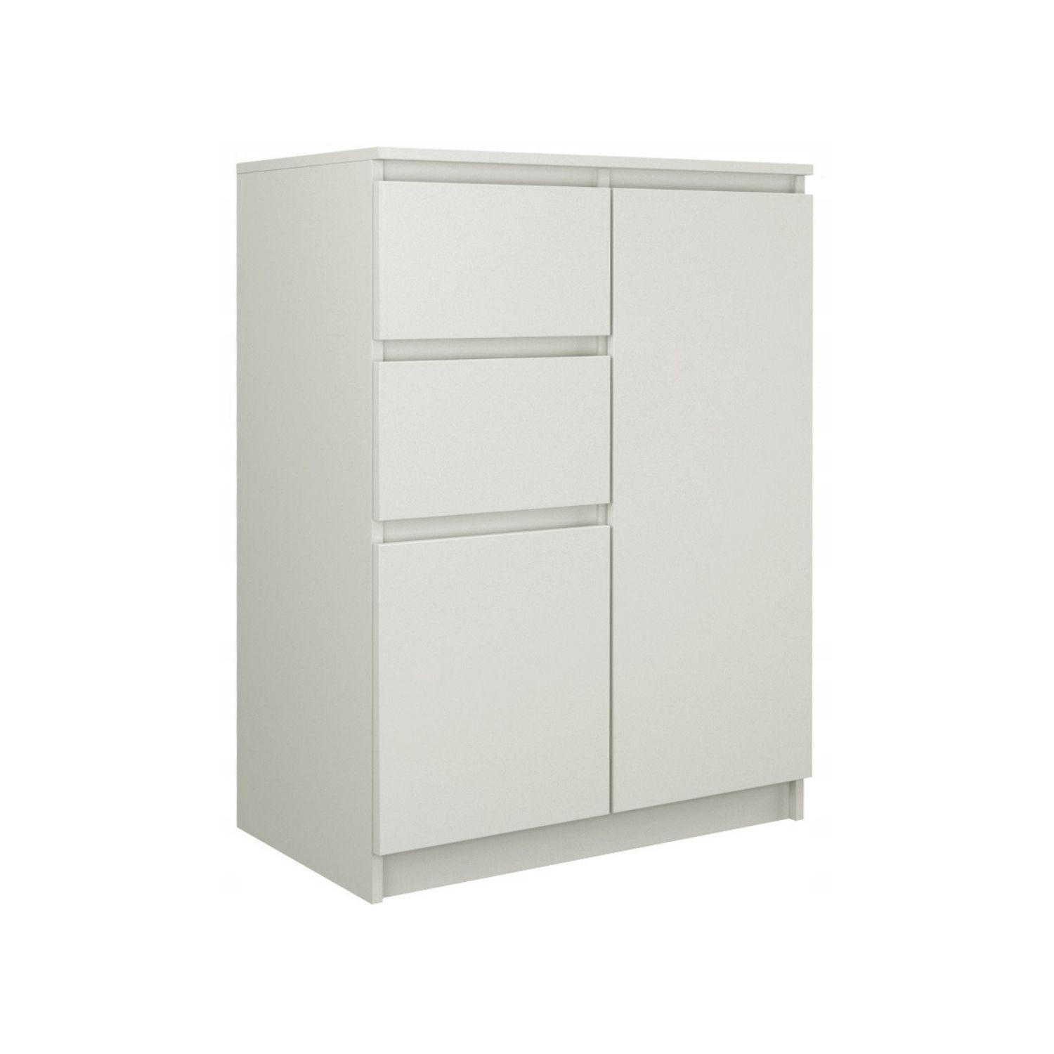 KOMMODE Kelly - Weiß, Holzwerkstoff (70/97/40cm) - kommodly