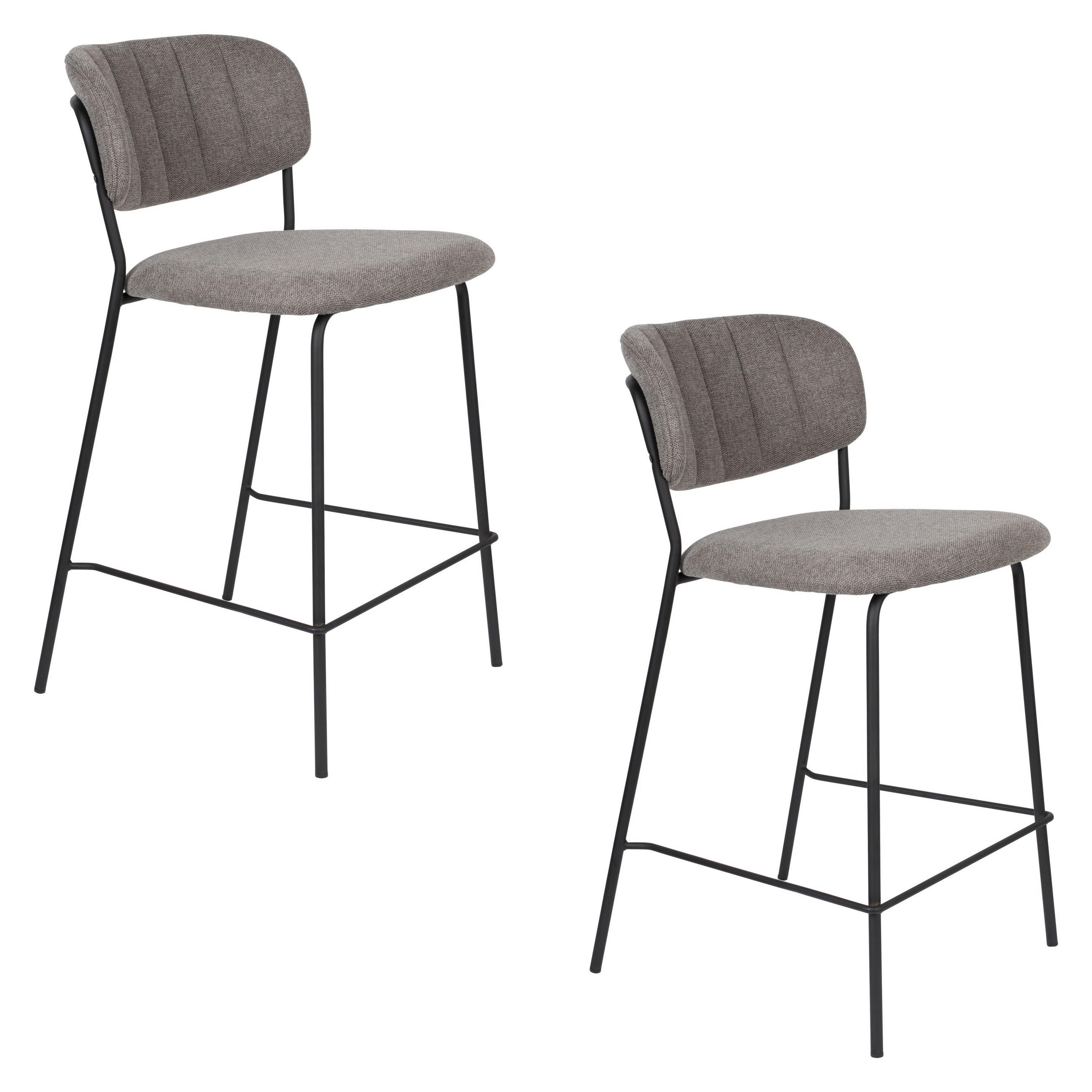 Housecraft Living Barhocker Grau 48x89x54 cm