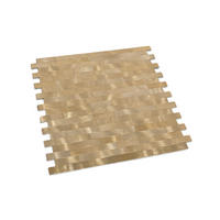 FLIESENAUFKLEBER 1 Stück 29 x 30 cm Selbstklebende Fliesen – Cocco Dorato - Goldfarben, Kunststoff (30/0.3/29cm) - Mazovia