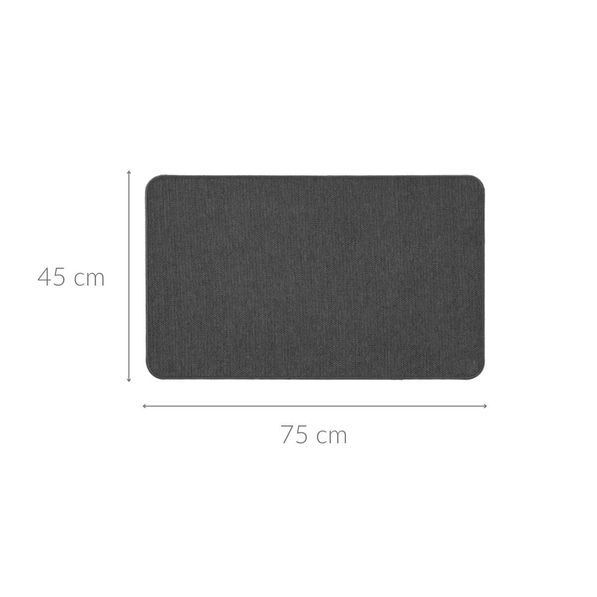 BODENMATTE Simeo 45/75 cm - Grau, Textil (75/45cm) - Douceur d´intérieur