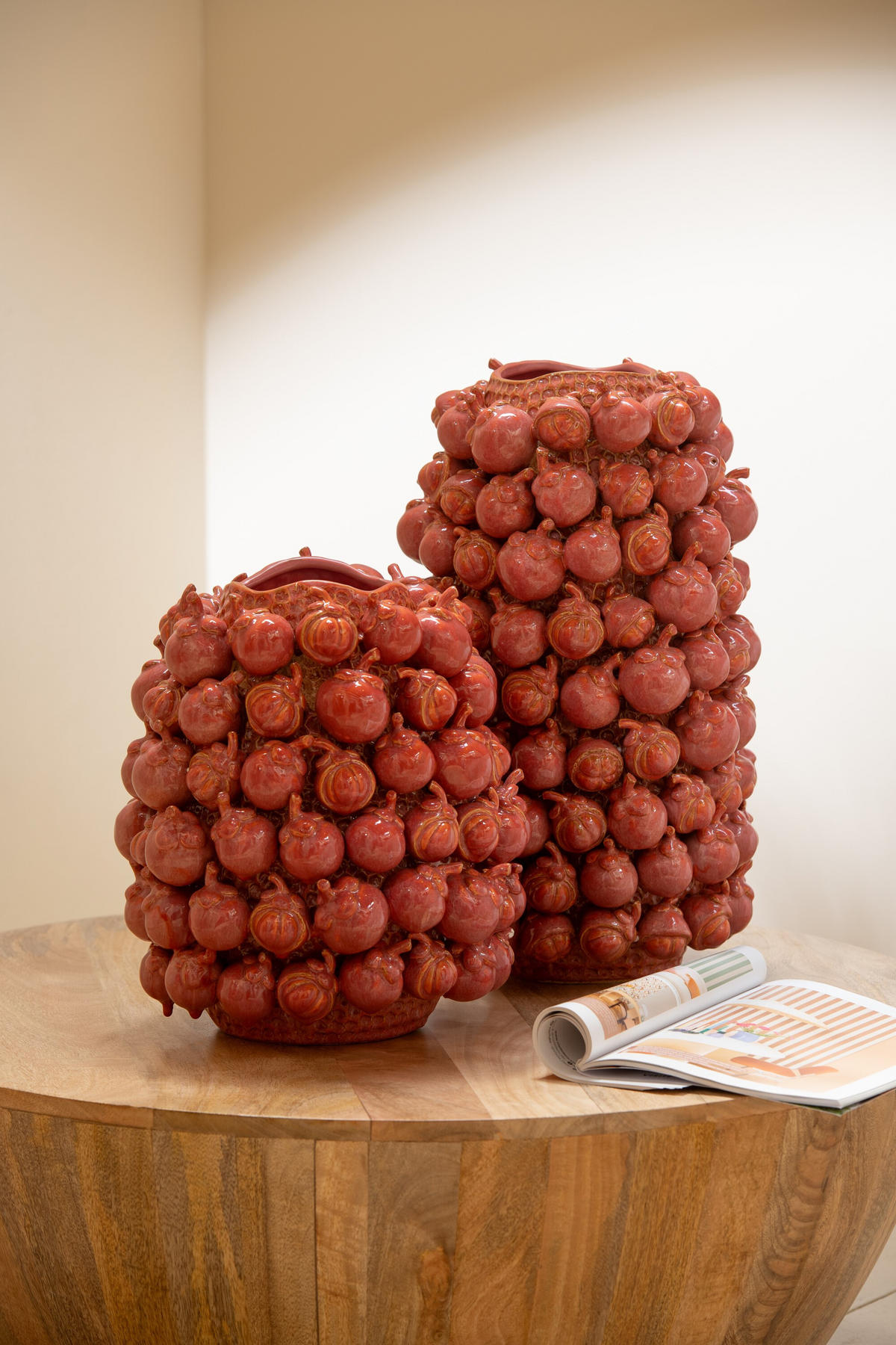 VASE SHIZI - Töpferei - Lila - L - Ø 30.5 cm - Lila, Keramik (49cm) - J-Line