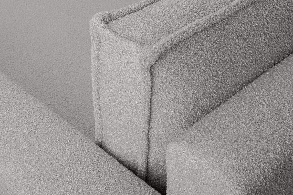 ECKSOFA-LINKS/RECHTS NAPI II mit Schlaffunktion, aschgrau - Hellgrau/Grau, Textil (246/148cm) - KONSIMO®