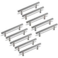 MÖBELGRIFF 10er-Set 96 mm Edelstahl - Silberfarben, Metall (1.2/3.2/15cm)