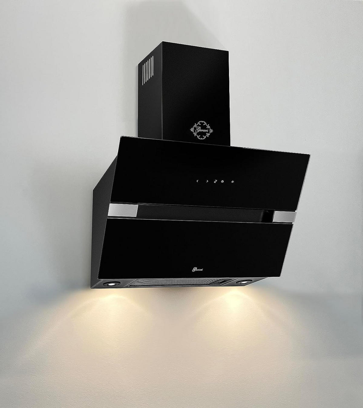 DUNSTABZUGSHAUBE GCH 970 BL 60 Diamond 60 cm Dunstabzugshaube - Schwarz, Metall (60/135/34cm) - Gurari