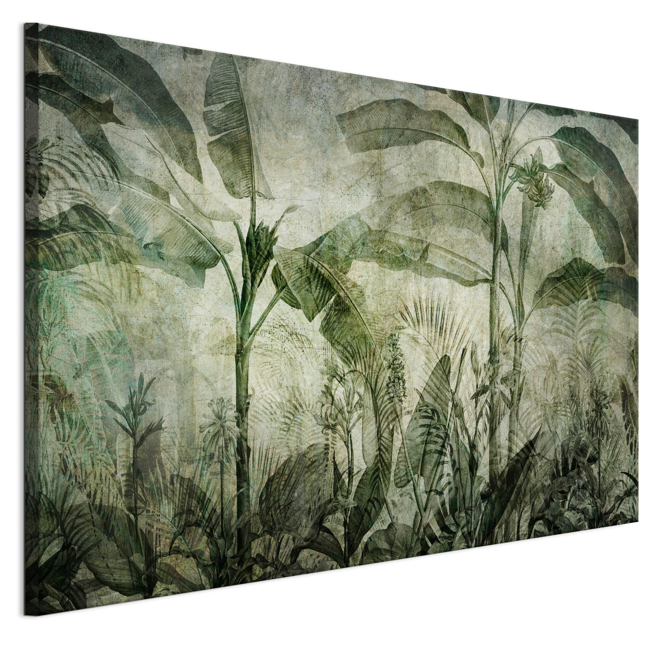 LEINWANDBILD Blätter 120x40 cm - Multicolor, Holz (120/40cm) - LUMASOUL