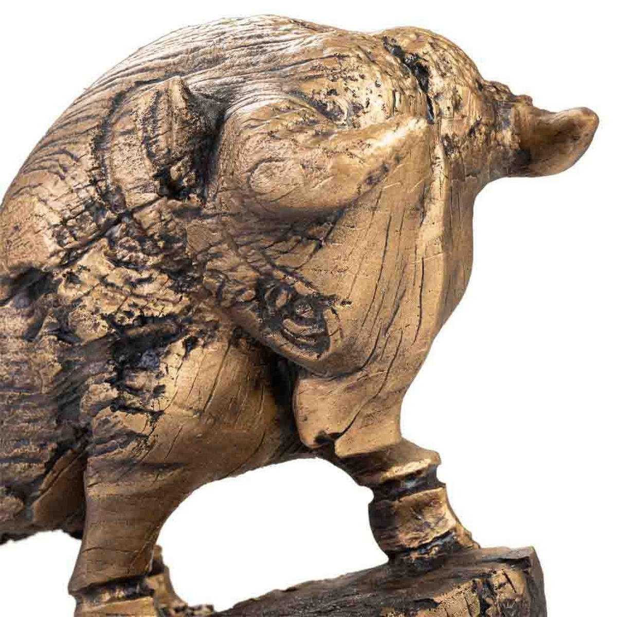 DEKORATIVE FIGUR, golden, 54x19x31cm - Goldfarben, Stein (53.5/30.5/18.5cm) - Wanderlust