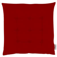 SITZKISSEN MIT 9 PUNKT-STEPPUNG DOVE - Rot, Textil (40/40/5cm) - Tom Tailor