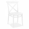 STUHL Weiß 51x87x51cm - Weiß, Kunststoff (51/87/51cm) - AlterEgo