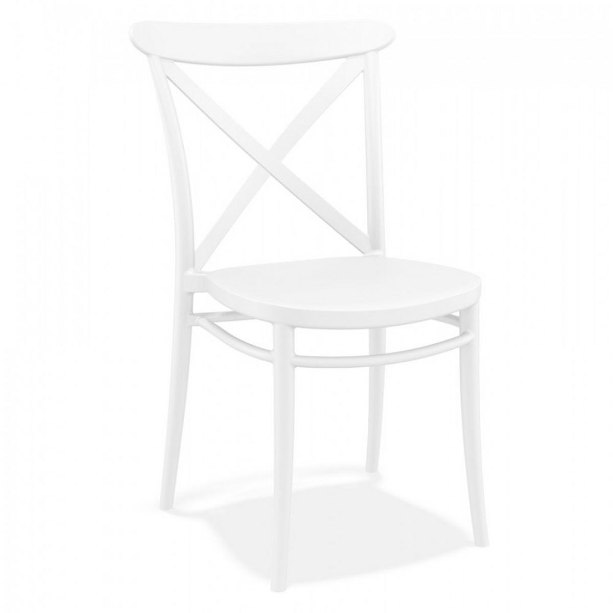 STUHL Weiß 51x87x51cm - Weiß, Kunststoff (51/87/51cm) - AlterEgo