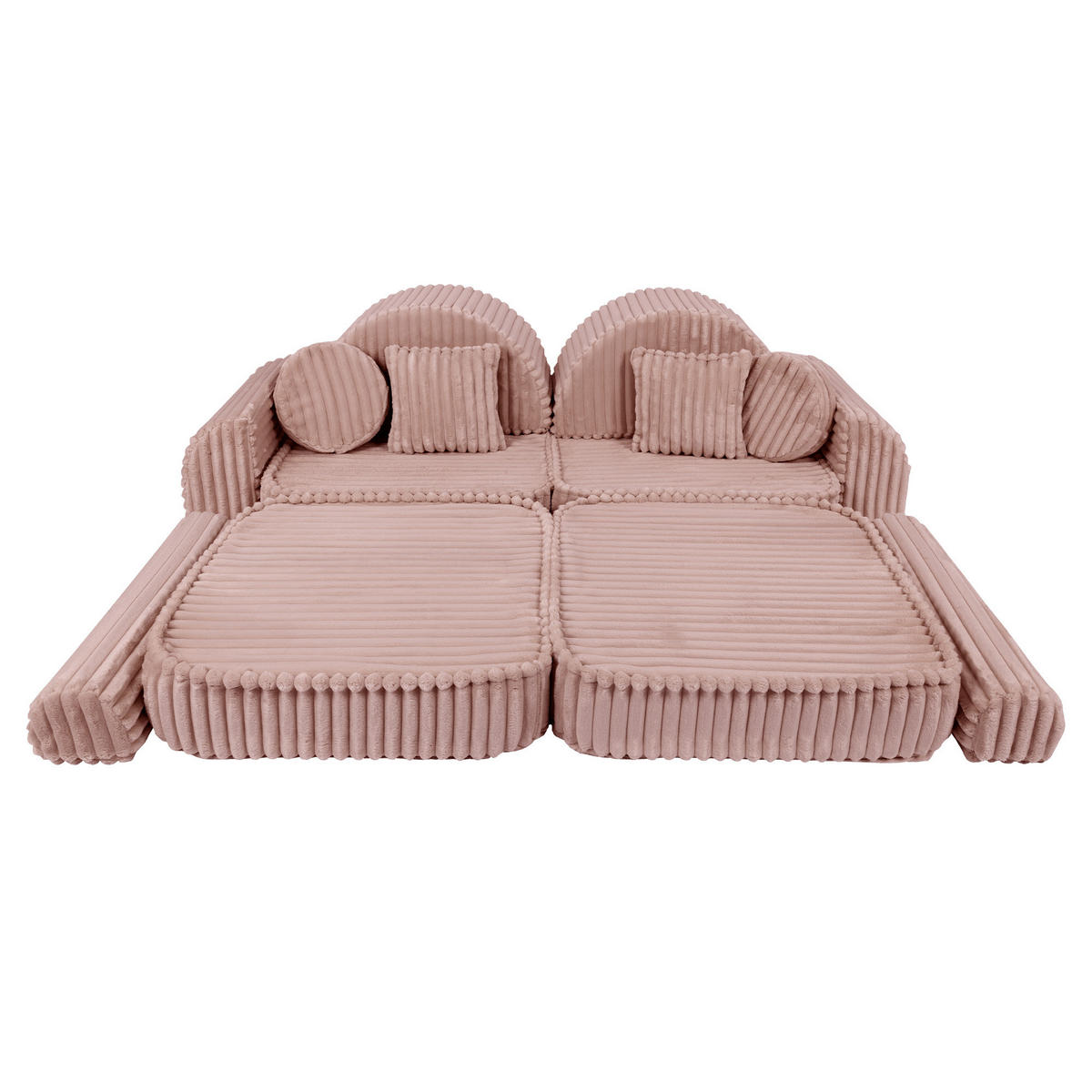 KINDERSOFA, Pocket Max, Churros, Rubinchoco - Violett, Textil (120/25/60cm) - MeowBaby
