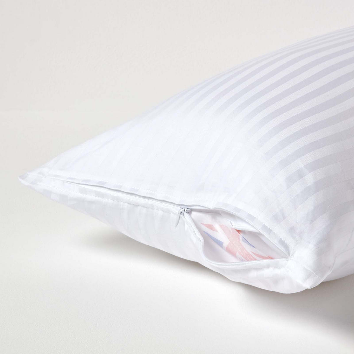 KISSENBEZUG Damast, Ägyptische Baumwolle, Fadendichte 330 - Weiß, Textil (40/80cm) - Homescapes