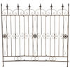 GARTENZAUN Metall bronze - Bronzefarben, Metall (124/116cm) - CLP