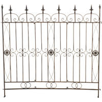 GARTENZAUN Metall bronze - Bronzefarben, Metall (124/116cm) - CLP