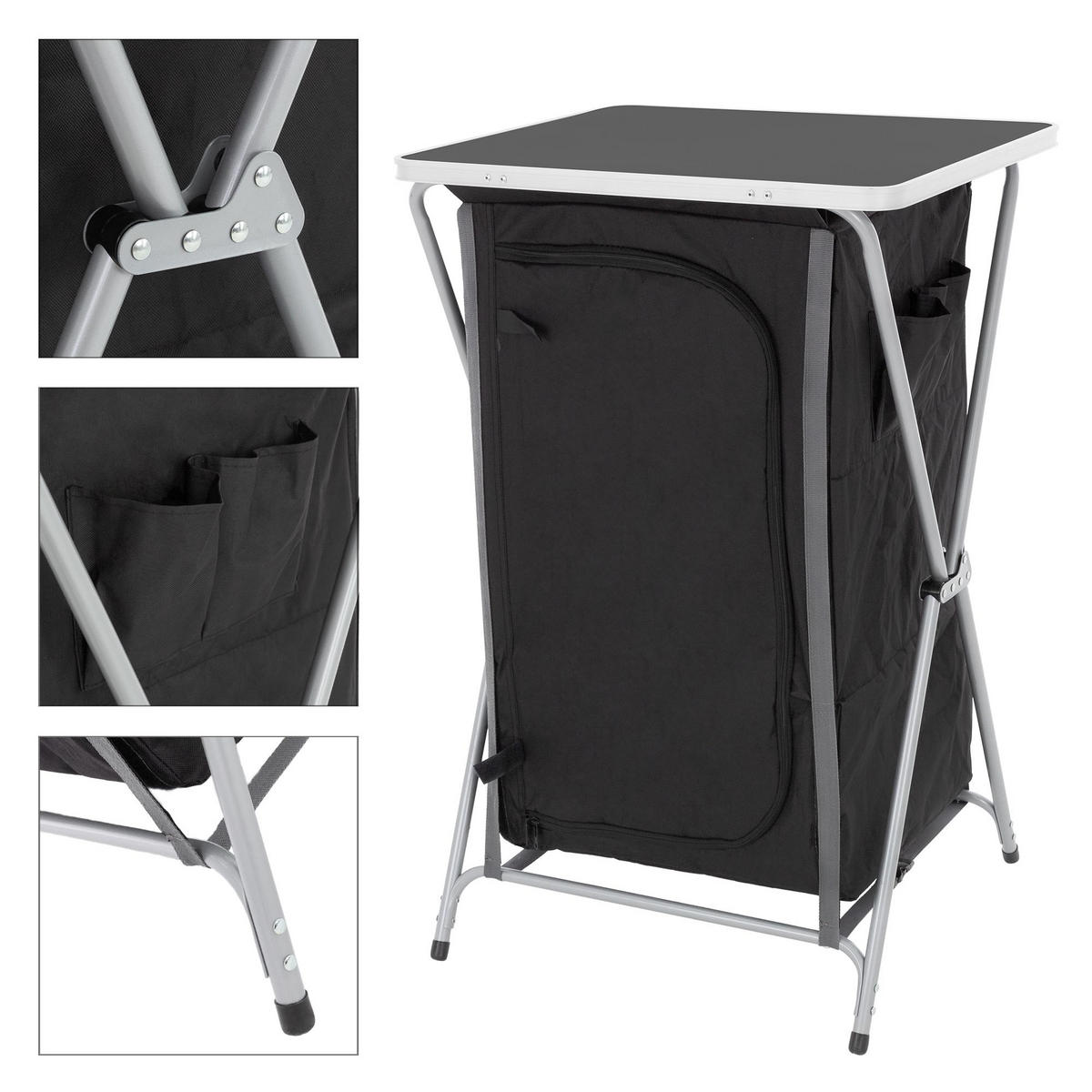 CAMPINGSCHRANK - Schwarz, Textil (60/53/97.5cm) - ECD-Germany