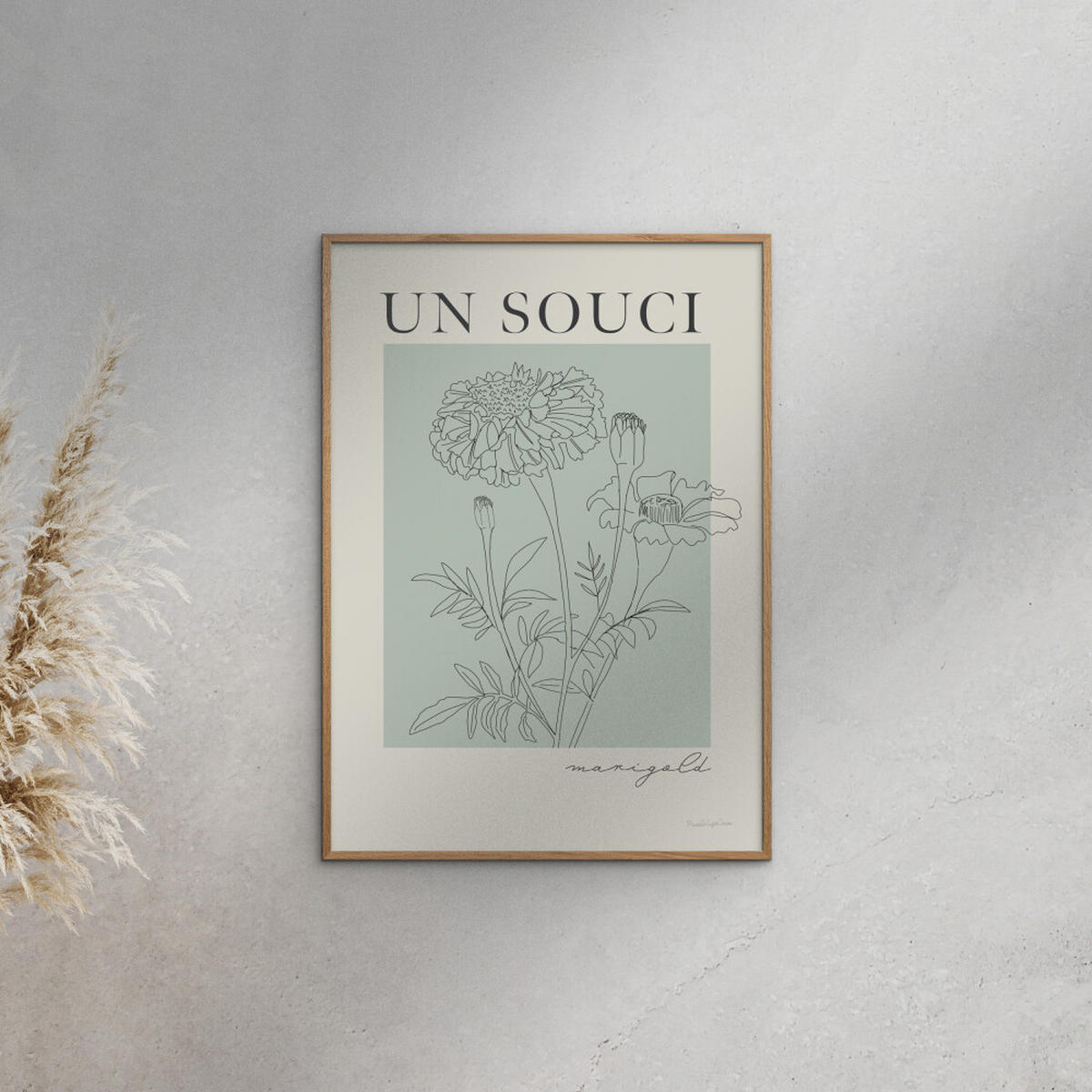 POSTER Wild Apple - French Flower Poster II - Grün, Papier (70/100/0.1cm) - Poster&Frame