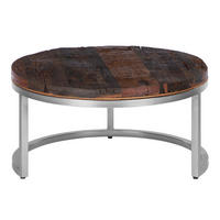 COUCHTISCH rund Natur Ø 70/35 - 56/29 cm - Naturfarben, Holz (70/35/70cm) - WOMO-DESIGN