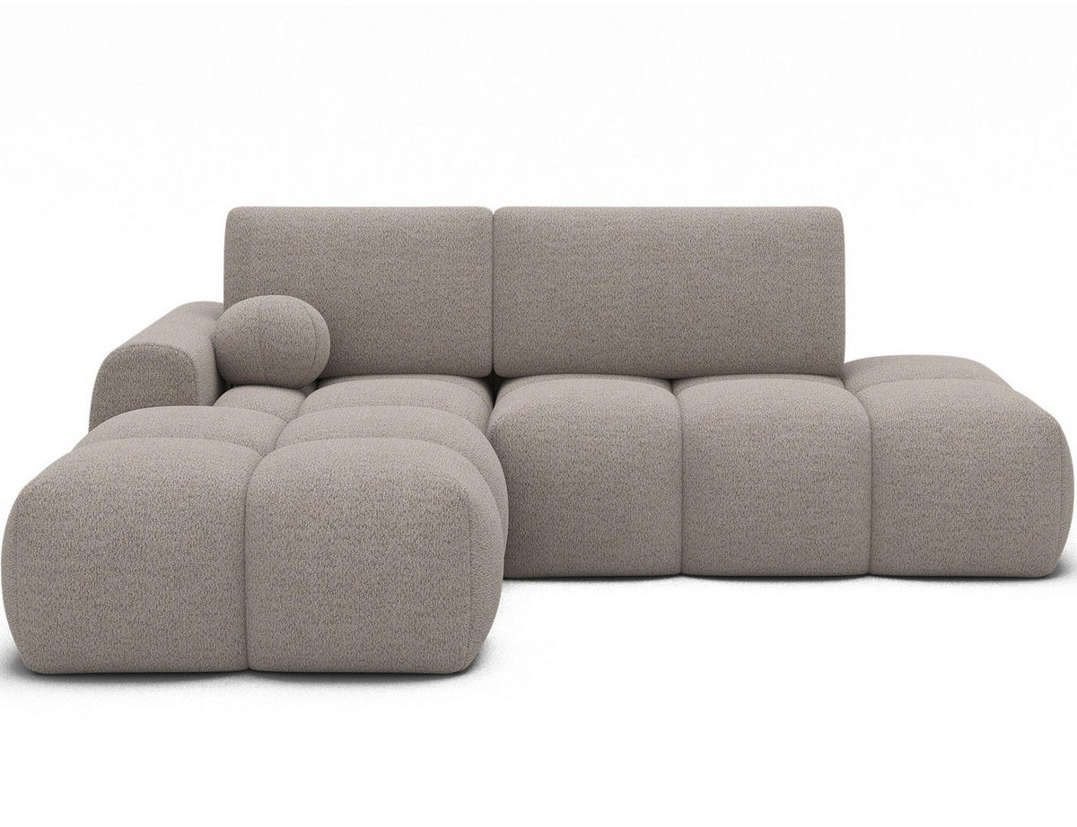 ECKSOFA VITTARIO mit Schlaffunktion & Bettkasten – Modernes L-Sofa 227 cm, inklusive Kissen - Beige, Kunststoff (227/95cm) - Wohnideebilder