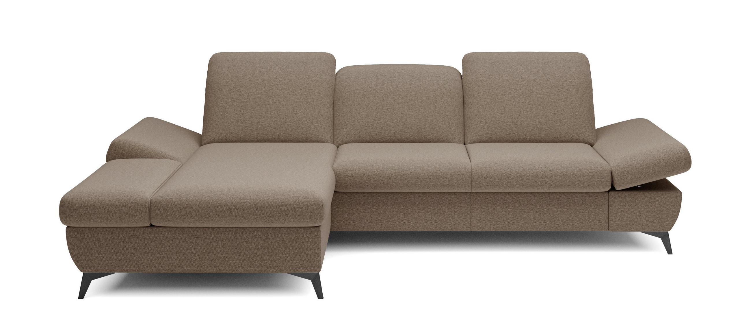 Masseno Ecksofa Braun 284x166 cm