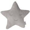 KUSCHEL- UND DEKOKISSEN Stern grau - Grau, Textil (32/8cm) - Roba