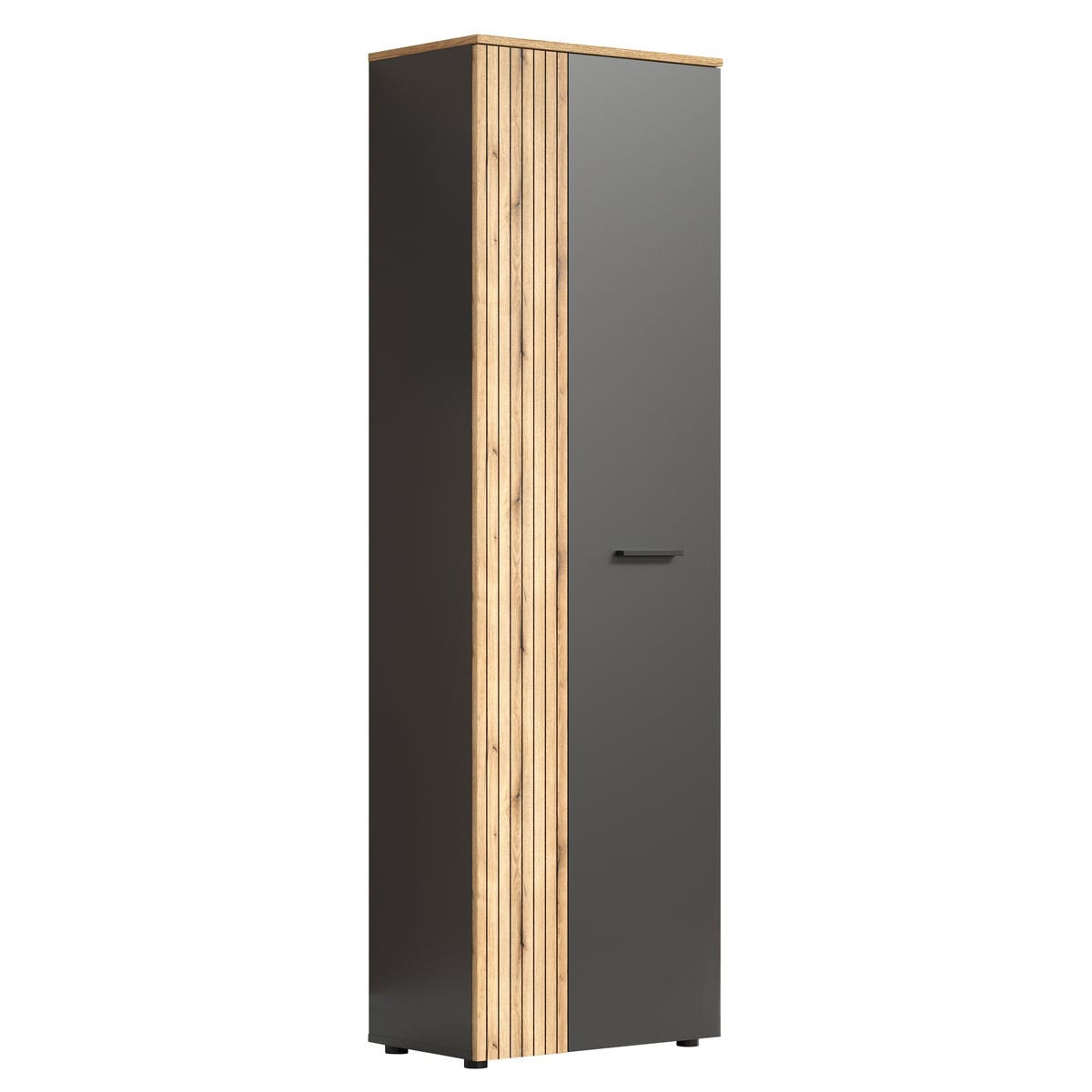 GARDEROBENSCHRANK Esteban Anthrazit - Anthrazit, Holzwerkstoff (60/195/36cm) - Trendteam