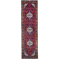 LÄUFER Orient handgeknüpft Assadabad Rot 301/84 cm Schurwolle - Rot, Textil (84/301cm) - Looma