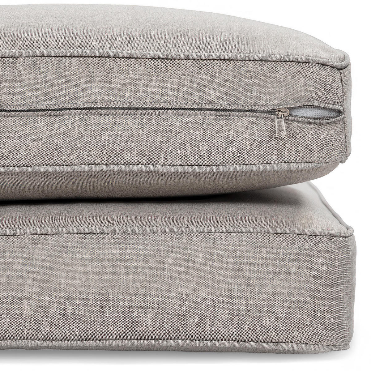 ZAHRADNÍ SADA Firenze z technoratanu, rohová pohovka a konferenční stolek, pro 4 osoby, tmavě šedá - tmavě šedá/béžová, přírodní materiály - Beautysofa
