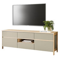 TV-LOWBOARD Salbei grün, Eiche, TV Unterteil skandinavisch 164 cm, Soft-Close - Salbeigrün/Eichefarben, Holzwerkstoff/Metall (164/58/39cm) - Furn.Design