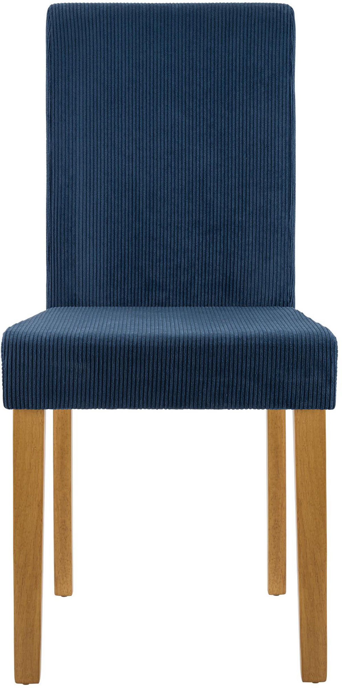 ESSZIMMERSTUHL 2er Set Dalan Cord Blau Antik-Hell Wohnzimmerstuhl - Blau, Textil (41/91/47cm) - DELUKE