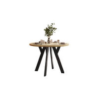 ESSTISCH VOLTA LOFT 100/100/72,5 cm Tischplatte: Artisan Eiche; Gestell: Schwarz - Schwarz/Eiche Artisan, Holzwerkstoff/Metall (100/100/72.5cm) - Lookway
