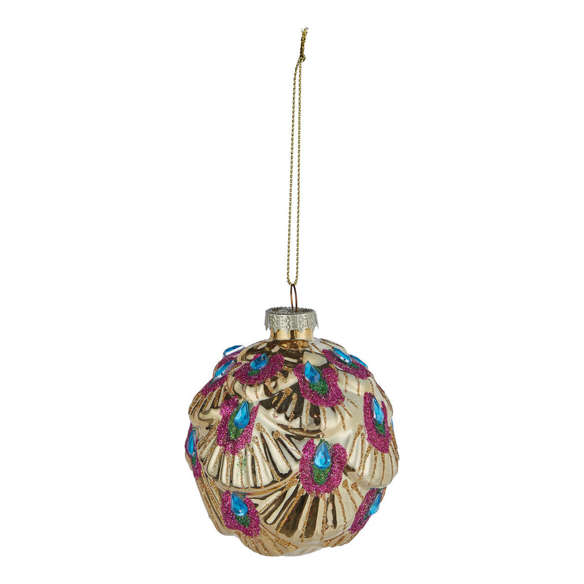 CHRISTBAUMKUGEL Jolly & Bright Ø8cm - Goldfarben, Glas (8/8/8cm) - Butlers