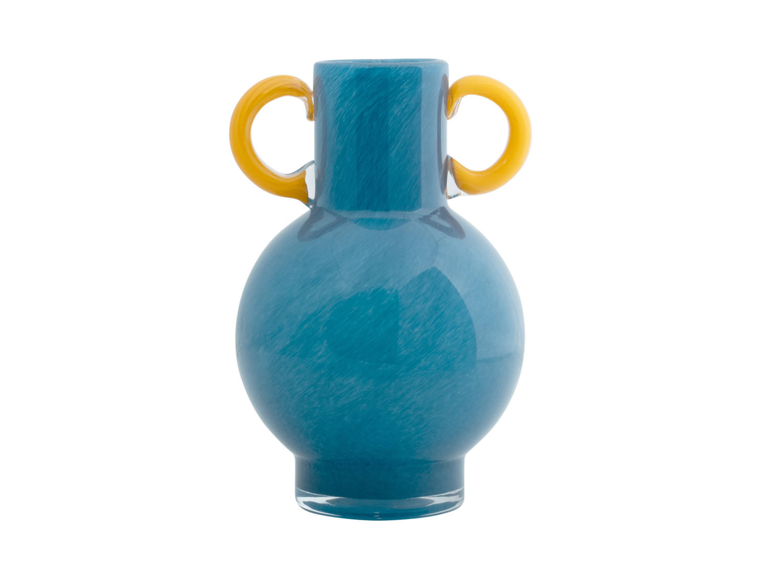 VASE Fiesta 15/15/23 cm - Blau, Glas (15/23cm) - Present Time