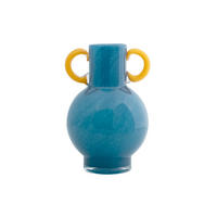 VASE Fiesta 15/15/23 cm - Blau, Glas (15/23cm) - Present Time